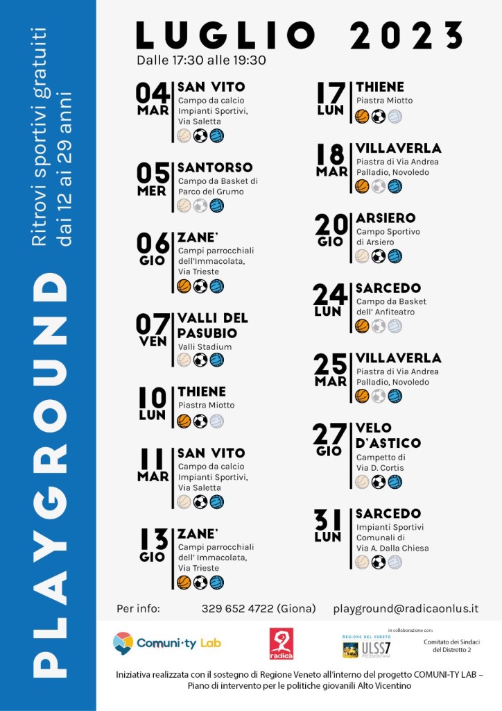 playground luglio 2023